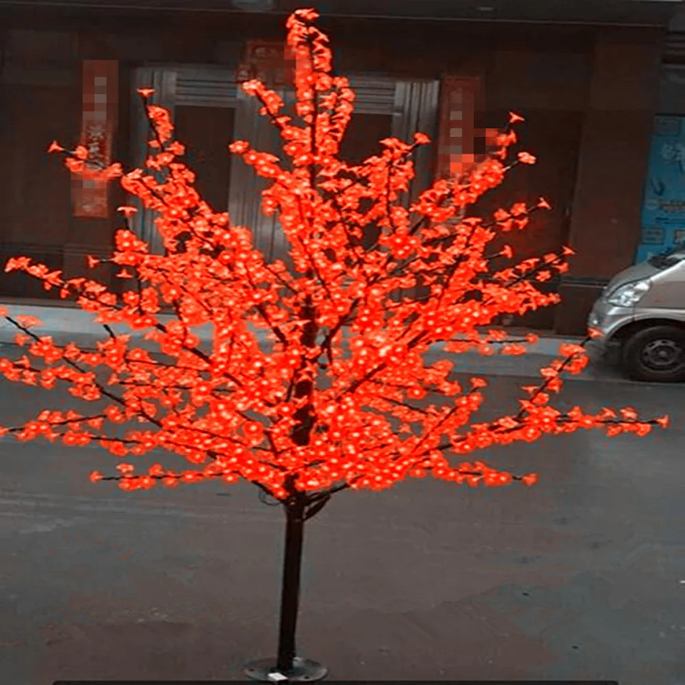 

LED Artificial Cherry Blossom Tree Light Christmas tree Light 1248pcs LED Bulbs 2m/6.5ft Height 110/220VAC Rainproof Outdoor Use