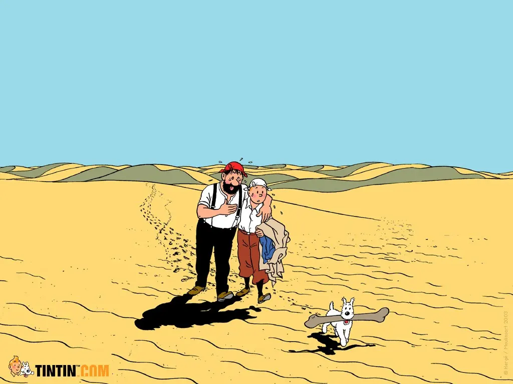 Эскиза Тинтин с забавным мультяшным Винтаж в ретро-стиле из крафт-бумаги