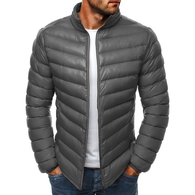 ZOGAA Men's Parka 2019 Winter Warm Jackets Cotton Padded Casual Puffer Coats Zipper Slim Hot Sale Plus Size High Street | Мужская