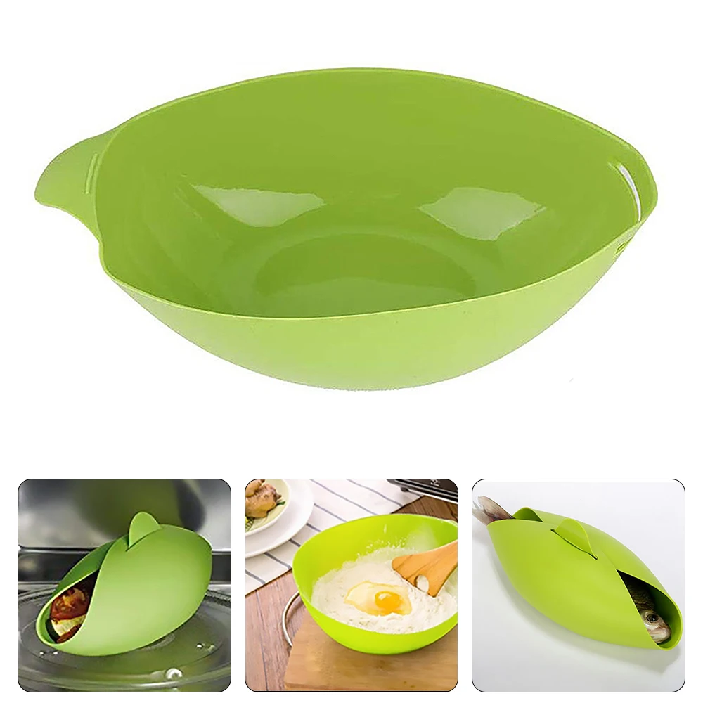 Складная чаша силиконовый для микроволновой печи отпариватель рыба пар жаровня