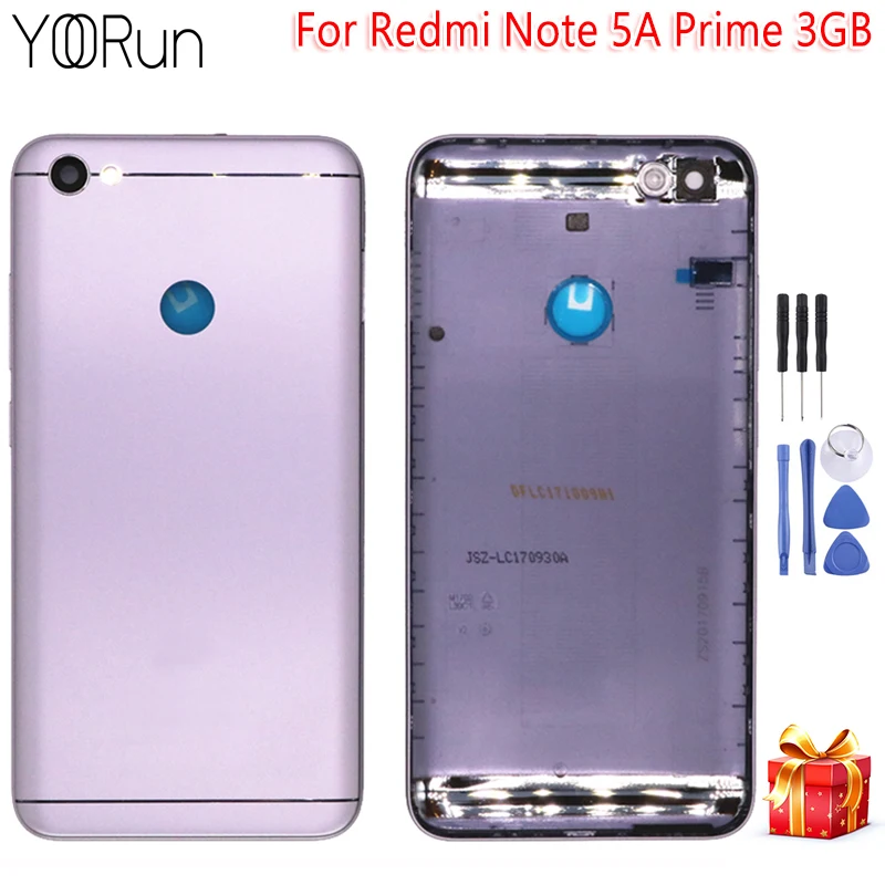 Задний корпус для Xiaomi Redmi Note 5A Prime 3 ГБ задняя крышка аккумулятора ПК дверная