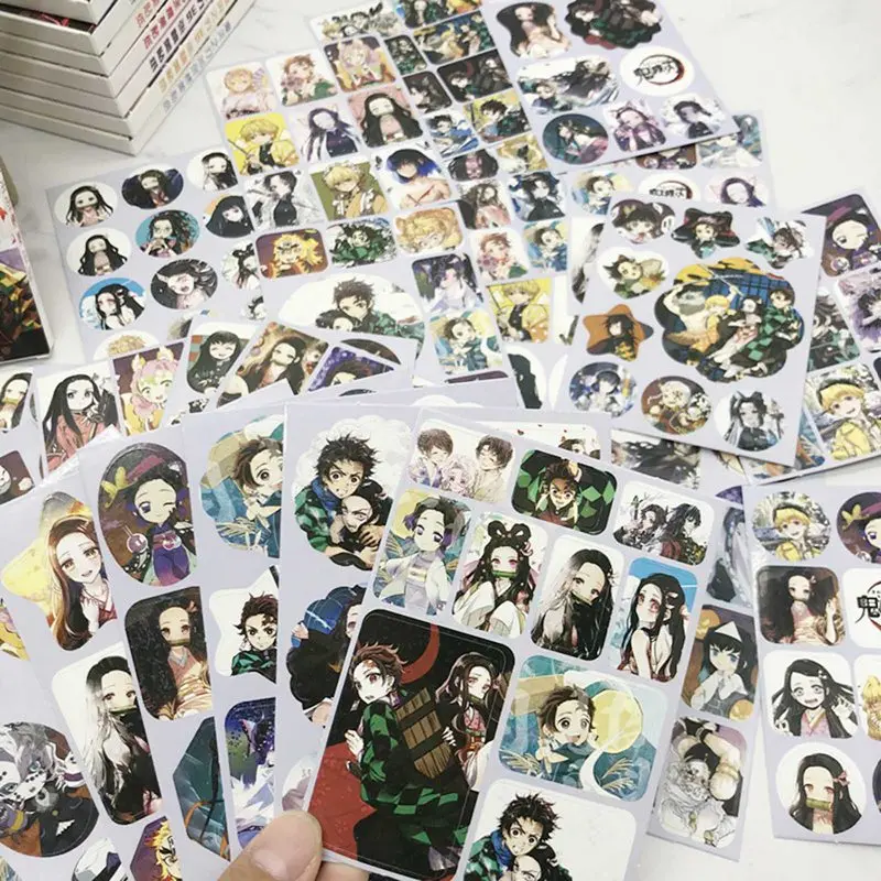 

36pcs/box Anime Demon Slayer Kimetsu No Yaiba Sticker Waterproof Scrapbook Decor Stationery Stickers School Office Supply Gifts