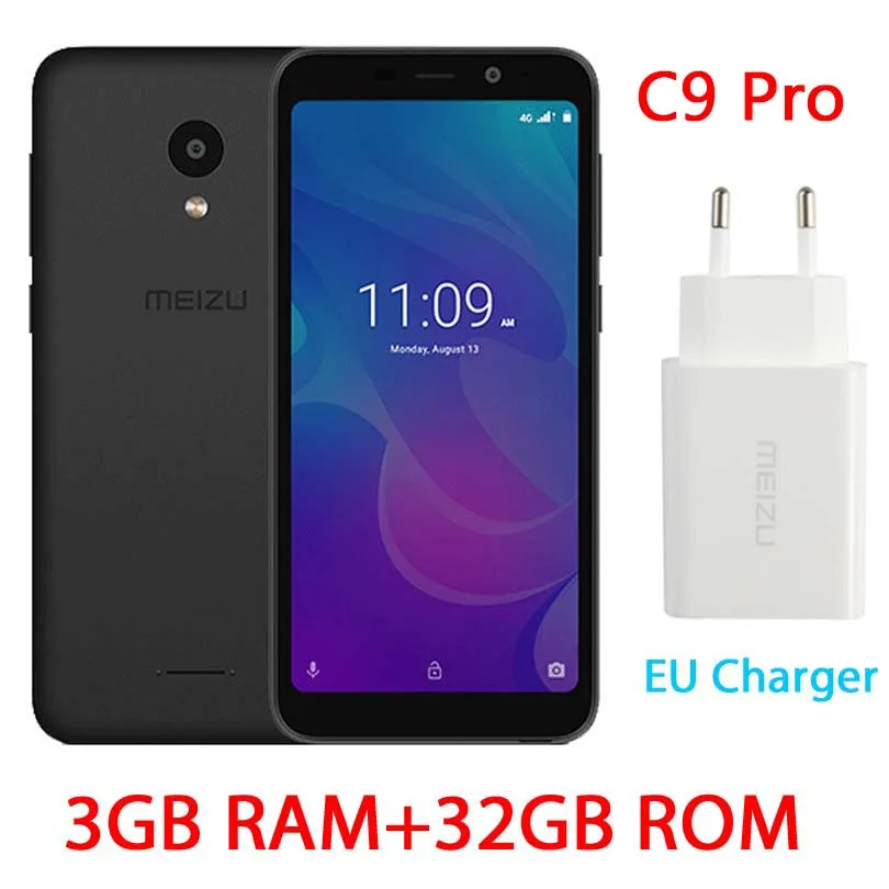 Meizu C9 M9C смартфон, глобальная версия, четырехъядерный процессор, 2 ГБ, 16 ГБ, 5,45 дюйма, полный экран, 3000 МП камера, мА/ч, сотовый телефон - Цвет: Global 3 32G C9 Pro