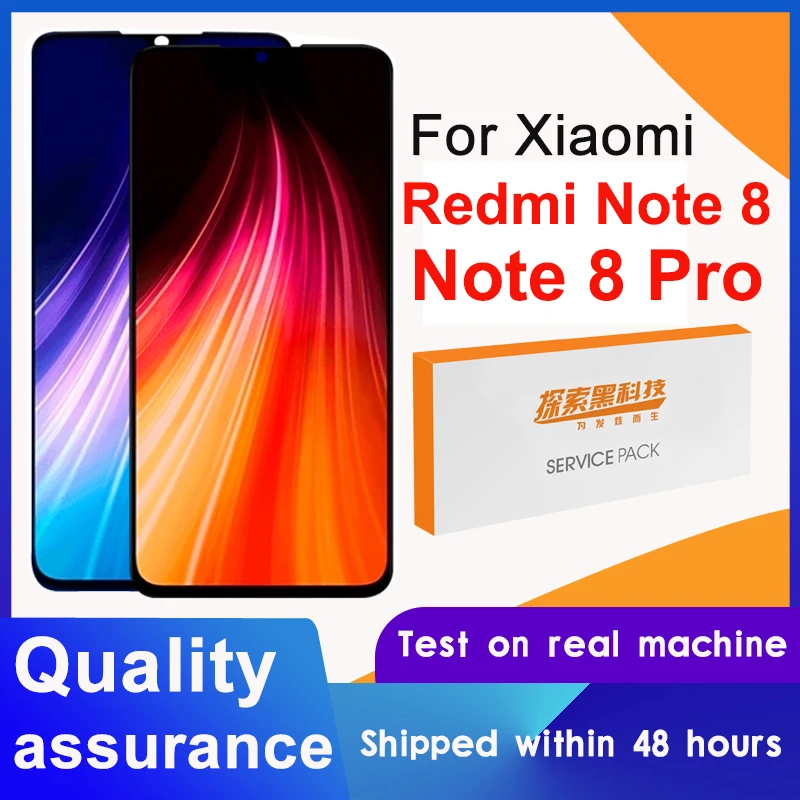 100% протестированный сменный дисплей для Xiaomi Redmi Note 8 ЖК с сенсорным экраном и