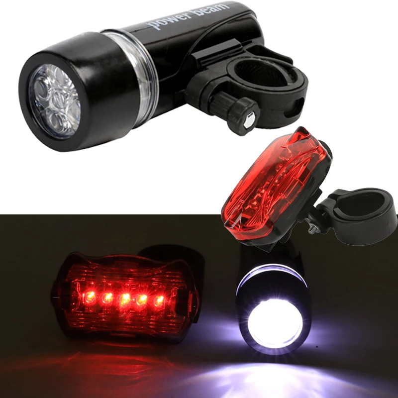 

Cycling Bike Light 5LED High Brightness Headlight MTB Waterproof Mountain Bicycle Light Set Headlight Bike Accessories