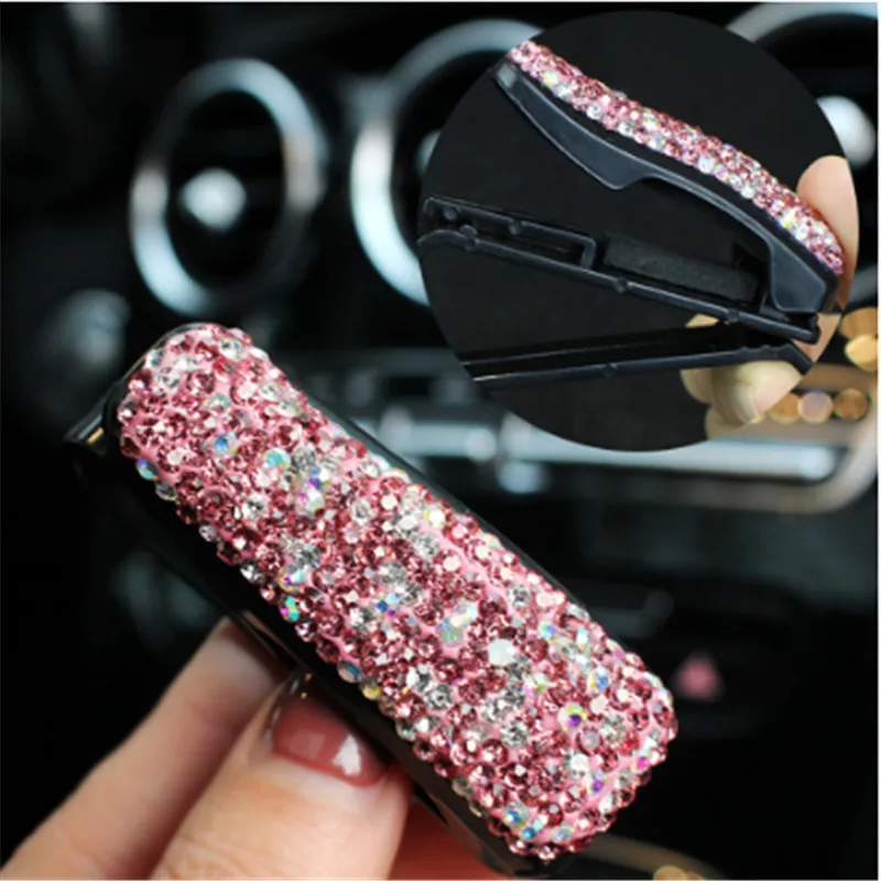 

Rhinestone Auto Fastener Clip Diamond Car Sun Visor Glasses Sunglasses Folder Ticket Receipt Card Clip Storage Holder Accessorie