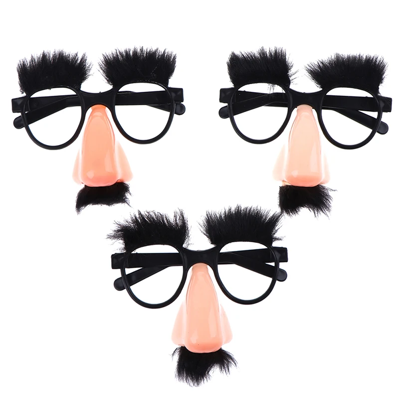 

3 шт. Новинка игрушка большой нос забавные очки игрушки для вечерние бара Смешные приколы аксессуары реквизит для Хэллоуина подарки для дет...