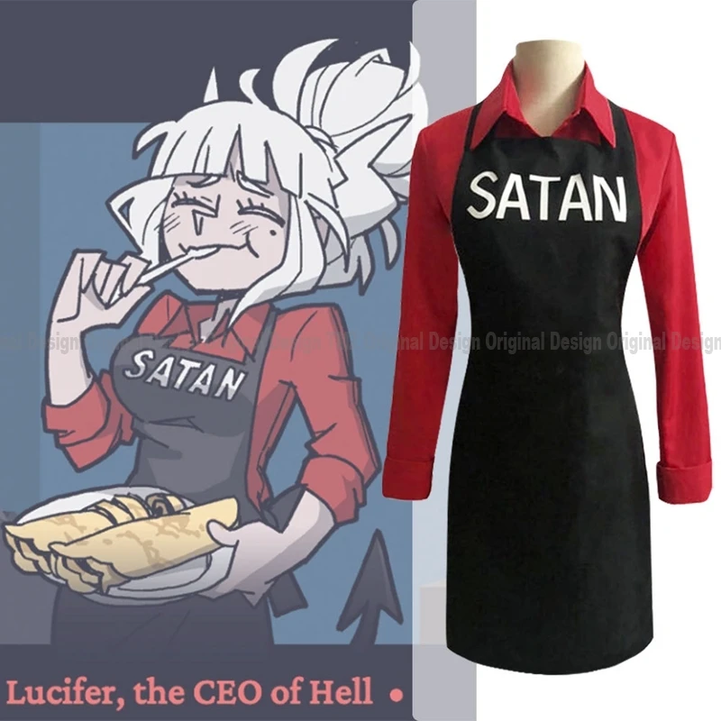 Сатаны фартук рубашка карнавальный костюм Костюм для хеллоуина Костюмы девочек