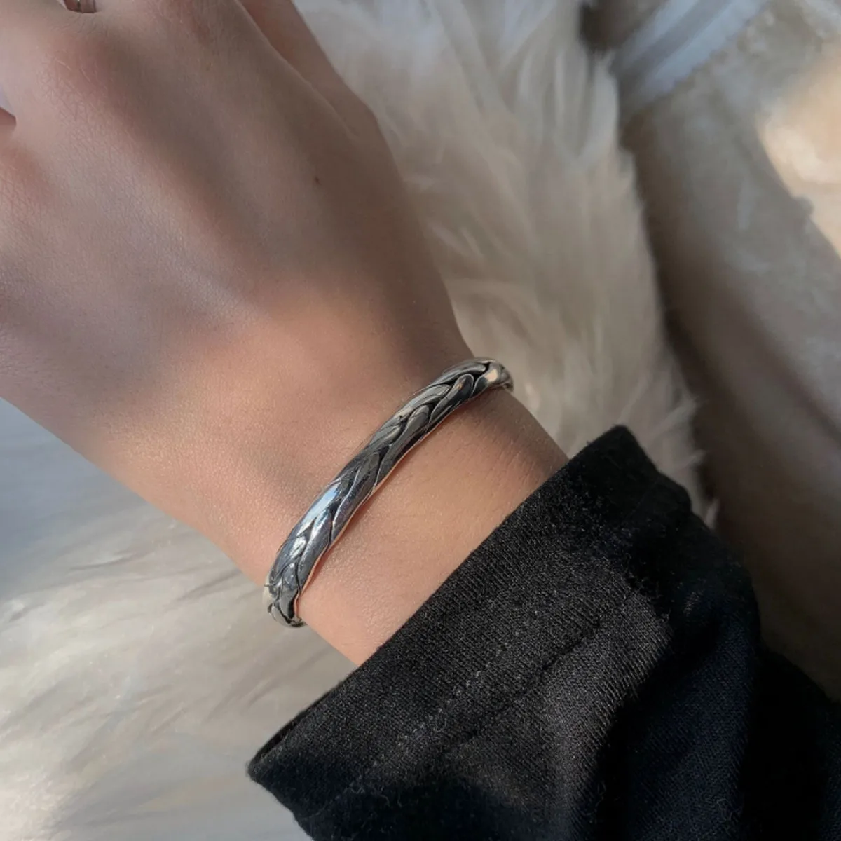 Винтажный Женский Браслет-манжета из стерлингового серебра | Дом и сад