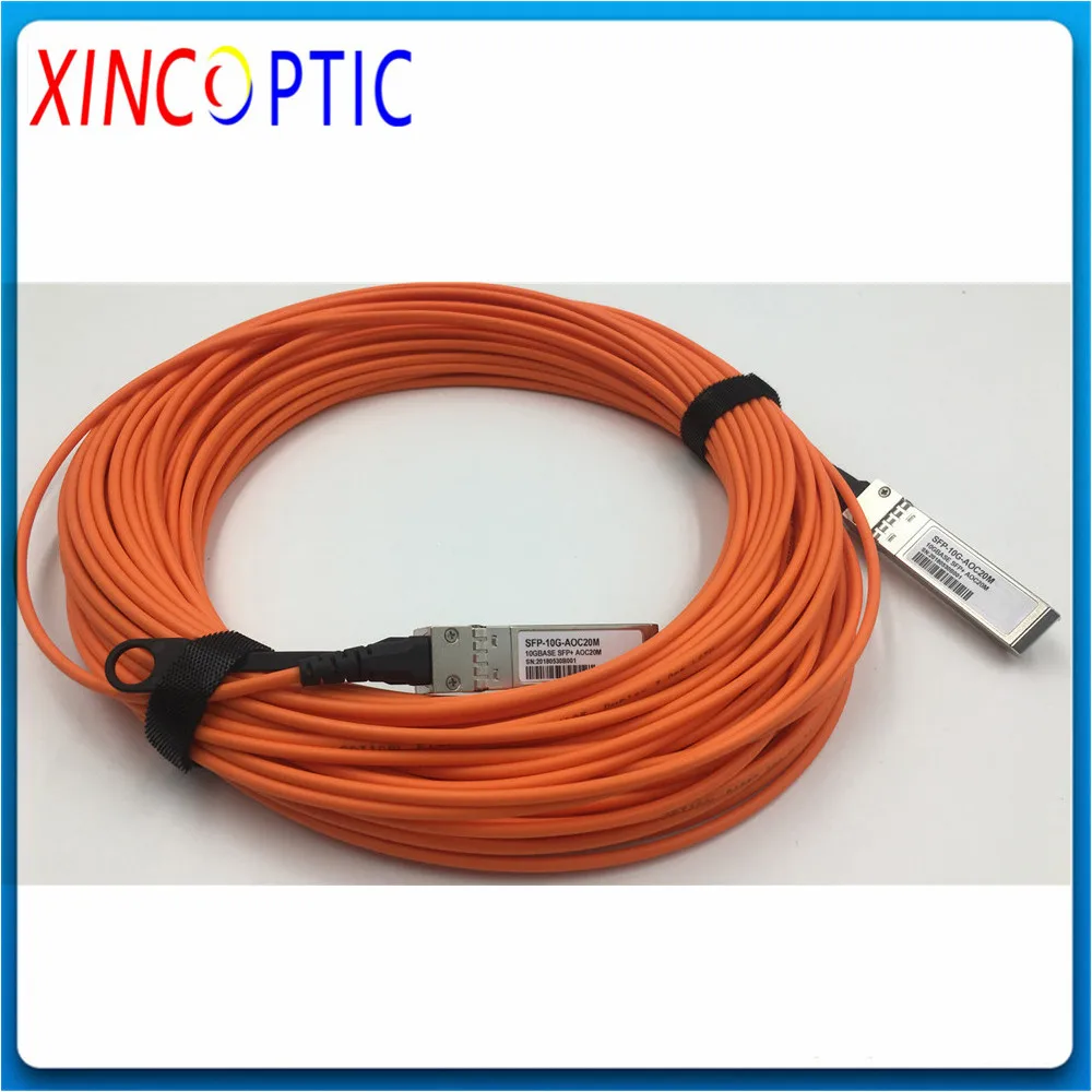 Бесплатная доставка 10G 15M 20M 25M 30M 50M AOC кабель SFP + to 15/20/25/30Meter модуль OM2 активный