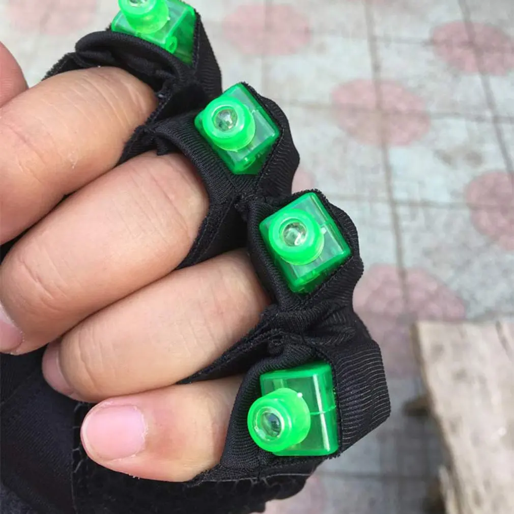 

Free shipping New High quality green laser gloves nightclub bar party dance singer dance props DJ mechanical gloves LED light