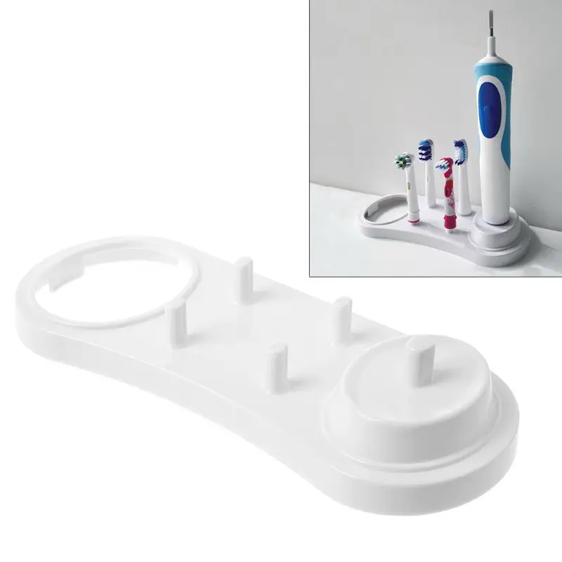 

Electric Toothbrush Holder Bathroom Brush Head Stand For Holding 4Brush Head And 1Toothbrush And 1Charger