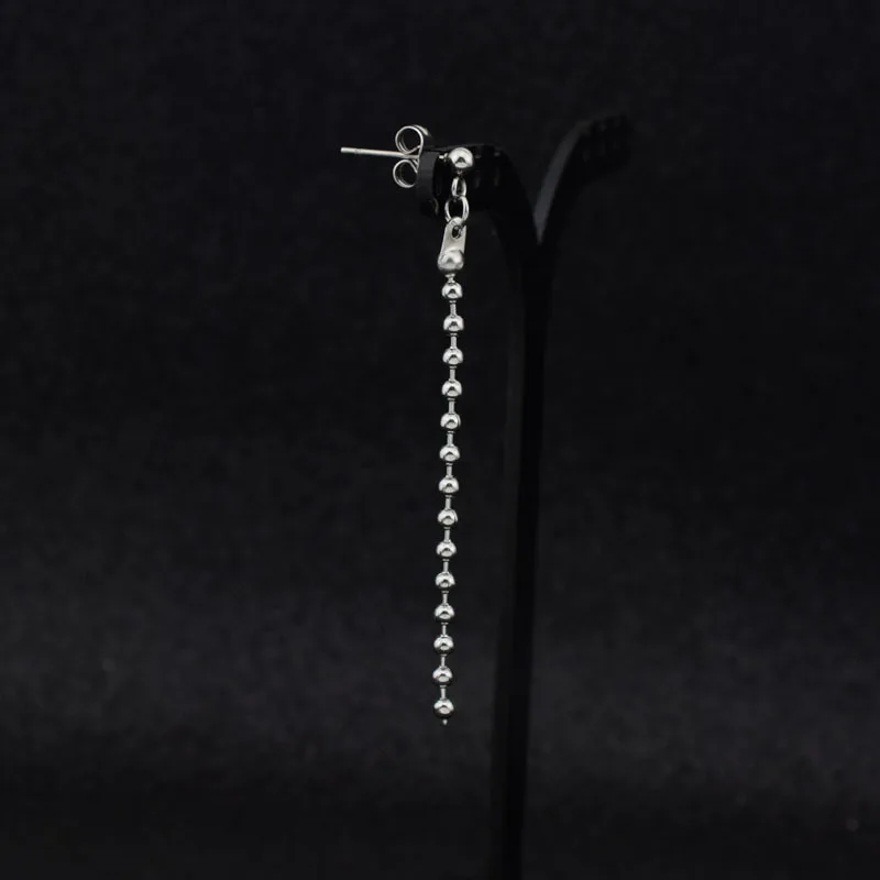 

Hip-Hop Contracted Punk Rock Beads Chain Earring Street Snap Earrings With Both Men And Women Jewelry Gifts