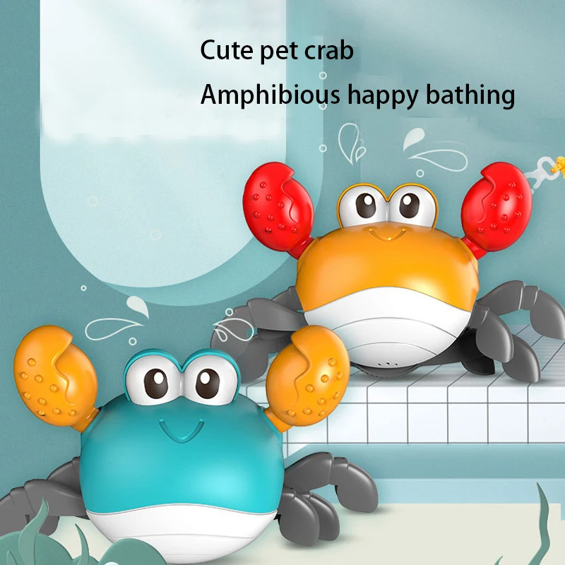 Automatic induction escape simulation crab will walk the baby to take a bath and play with water educational toys for children images - 6