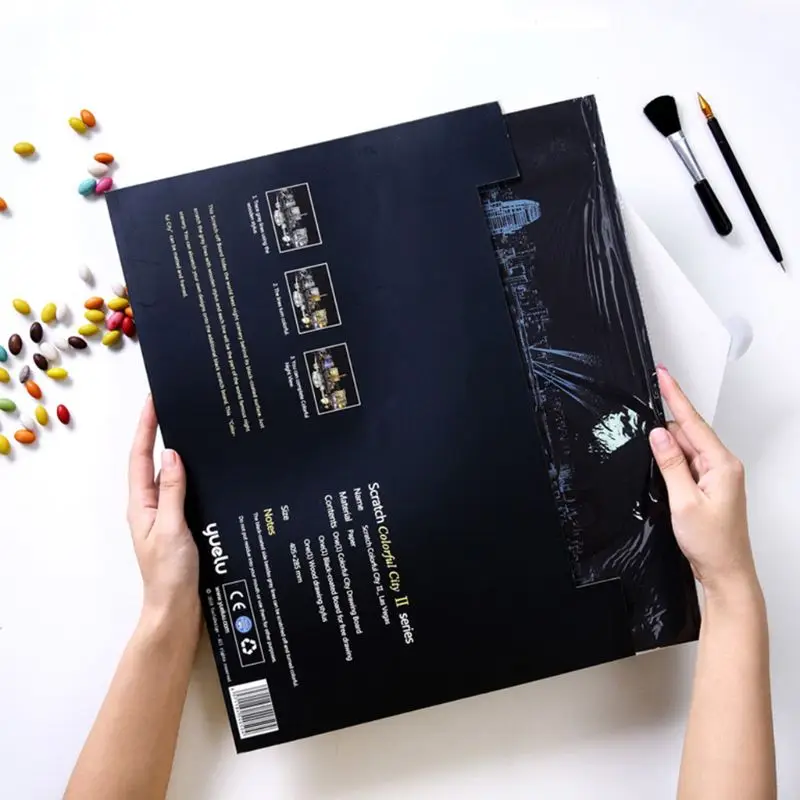 

Adult Decompression Scratching Paint Toy City View DIY Hand-painting Creative Birthday Gifts