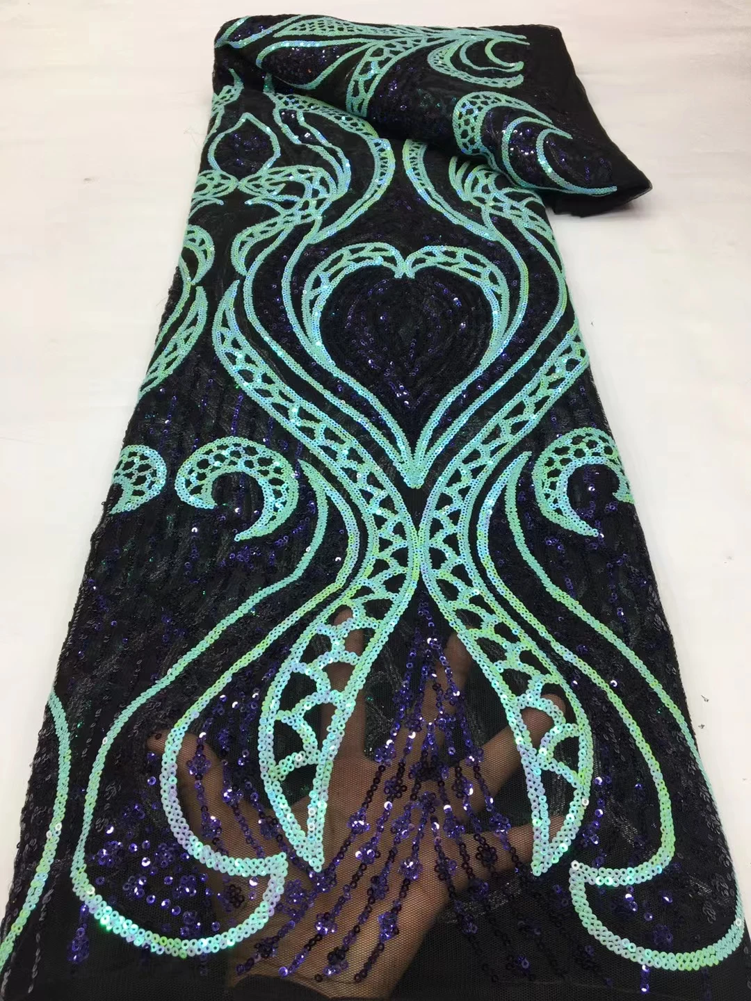 

Тюлевое кружево, двойная яркость для платьев Asoebi, Высококачественная африканская сетка, нигерийская свадебная одежда, швейные материалы