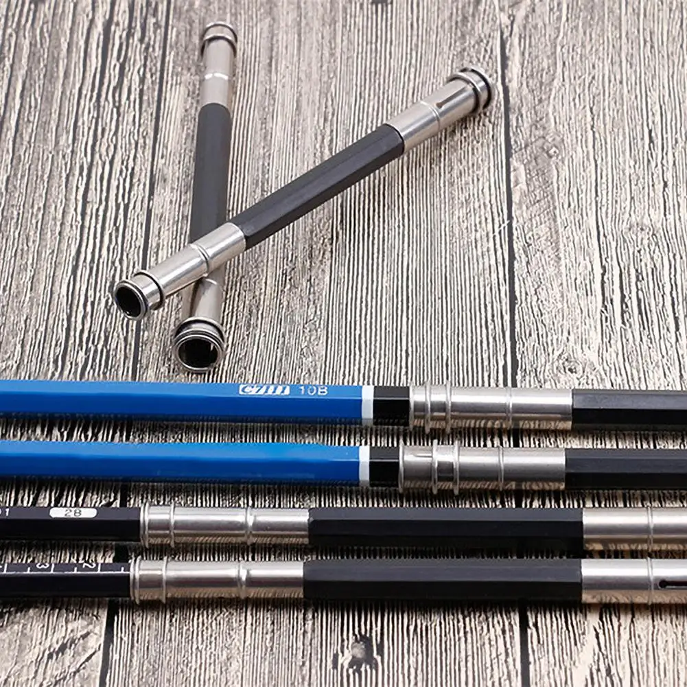 Металлический регулируемый двойной держатель для карандаша скетчей школы и