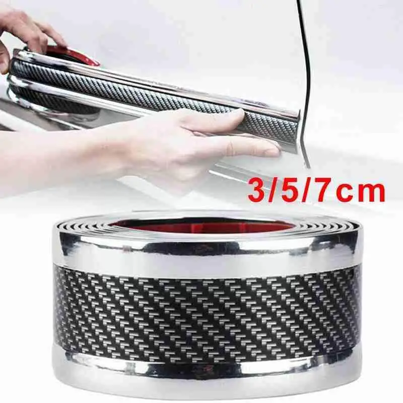 Защитная пленка для порога 1 м автомобильная резиновая полоска с защитой от