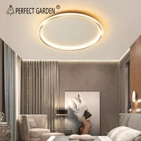 minimalist modern led ceiling light for living room bedroom aisle corridor round aluminum ceiling lamp
