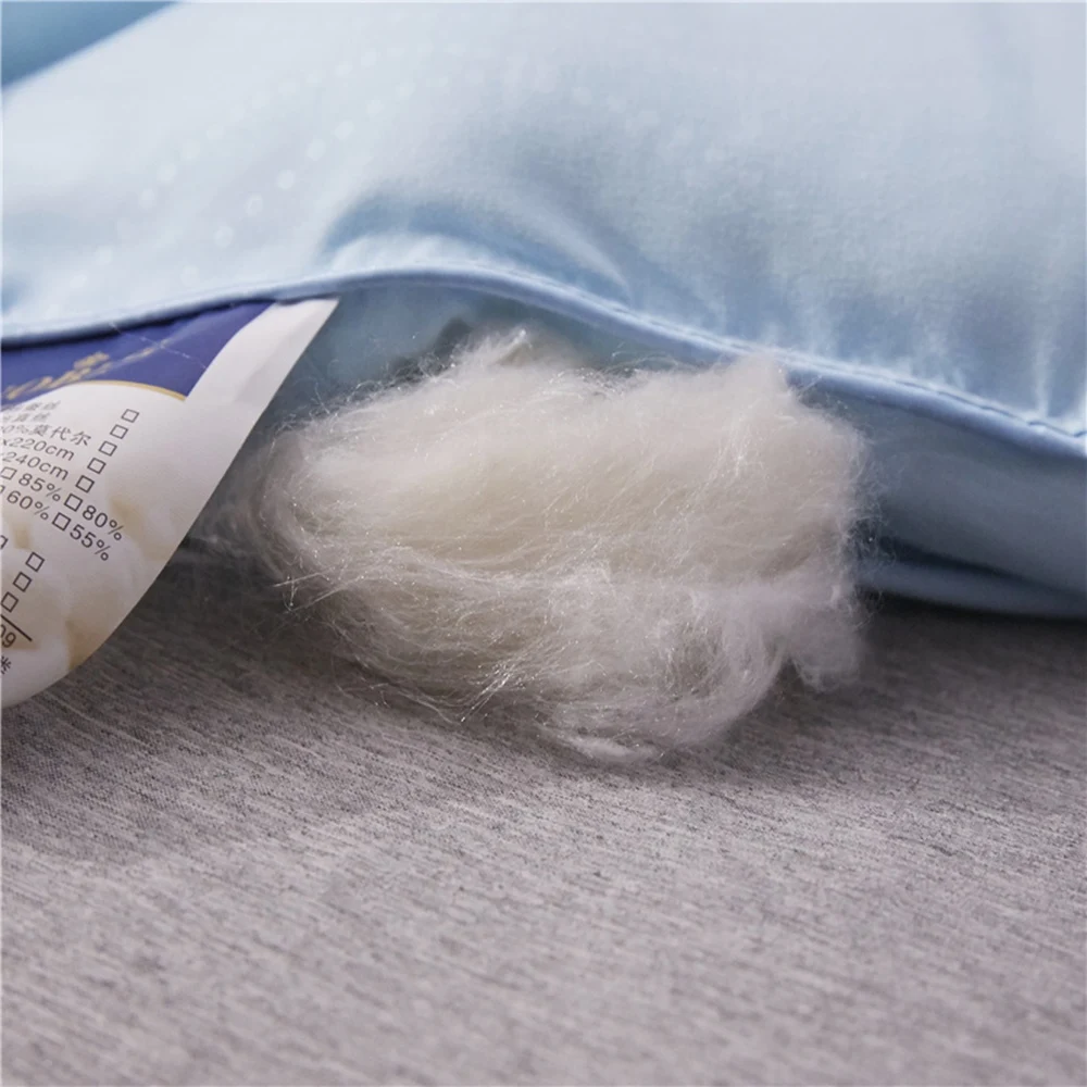 Зима 100% китайское одеяло из шелка тутового шелкопряда белого и розового цвета с