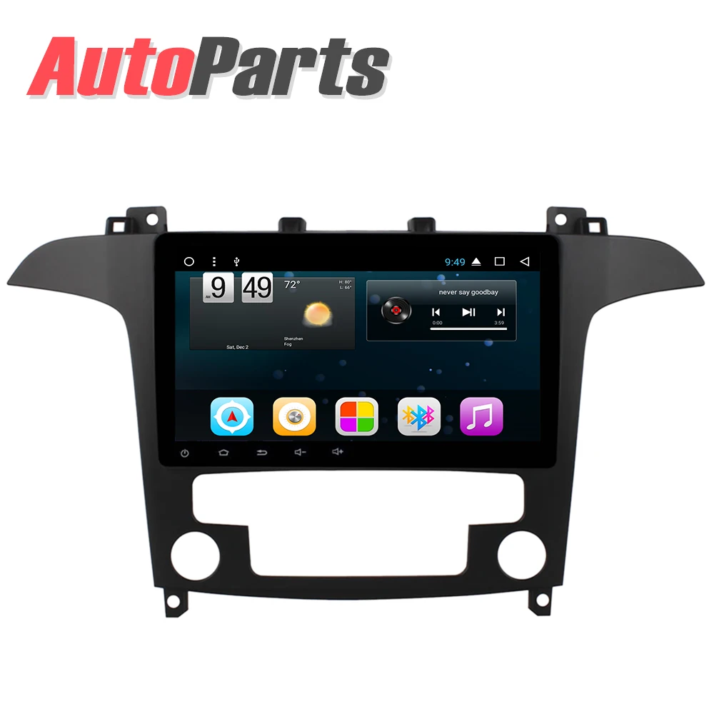 Kukuz Авторадио для Ford S-Max 2007-2015 горячая продажа 9 дюймов Android 8 1 автомобильный Dvd Gps