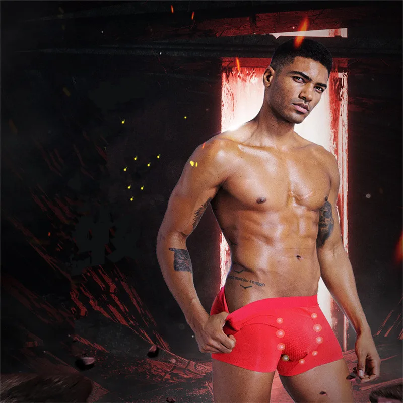 Мужские Негабаритных трусы 16 частицы магнитной энергии шорты боксеры а ля 60ые