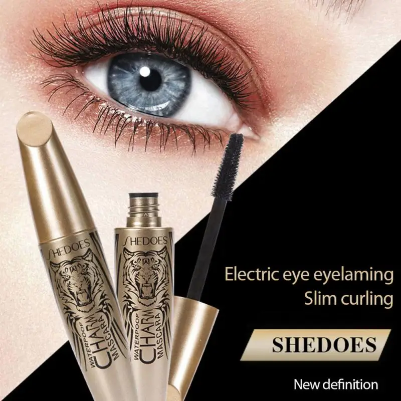 Тушь для ресниц 4D с шелковыми волокнами водостойкая стойкая наращивания не