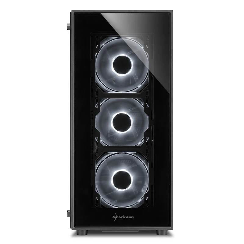 Корпус игровой для компьютера Sharkoon TG5 white ATX Midi Tower 4x 120mm fan led 2x USB 2.0 3.0 Audio без