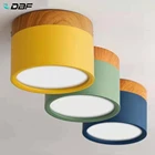 Потолочный светильник DBFMacaroon Iron + Wood, 5 Вт, 12 Вт, 220 В переменного тока