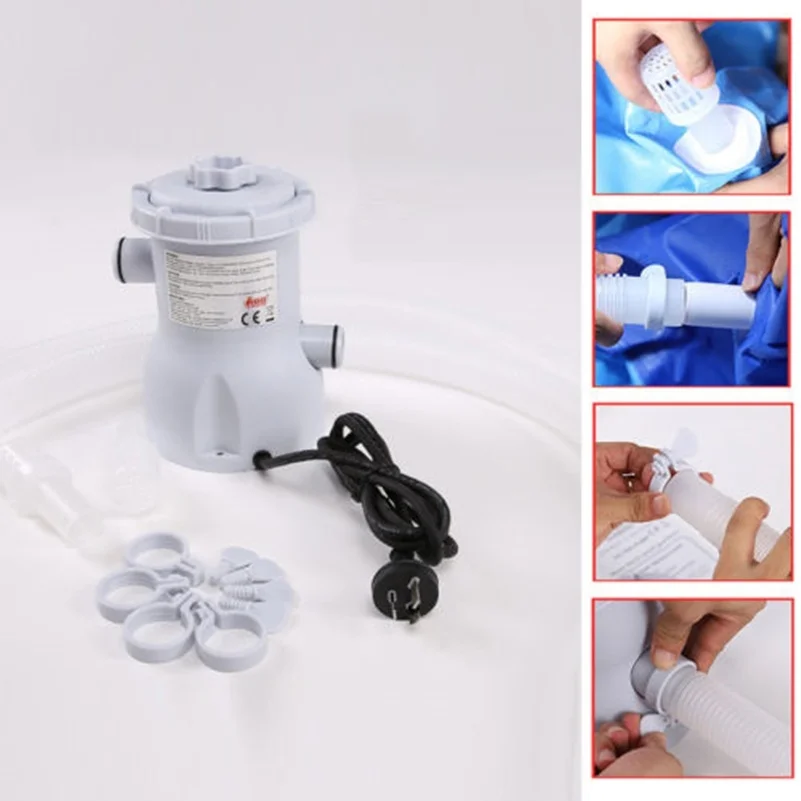 20 Вт 220 В над землей Электрический фильтр для бассейна насос очистки воды