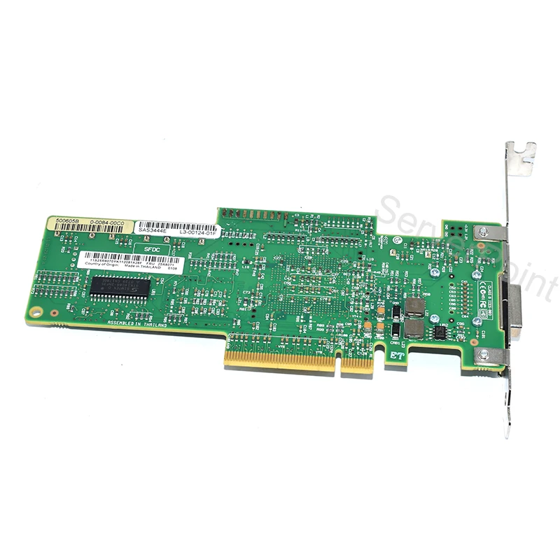 Карта контроллера LSI SAS 3444E R 8 портов HBA jino SFF8088 SATA x4 MiniSAS 3 ГБ PCI E X8 новинка 95%