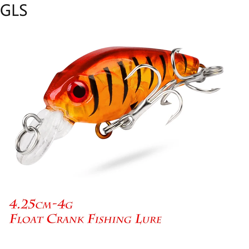 

Новинка, плавающая пластиковая бионическая рыболовная приманка 4,5 см/4 г, 8 цветов, кренкбейт, искусственная жесткая приманка, Аксессуары для...