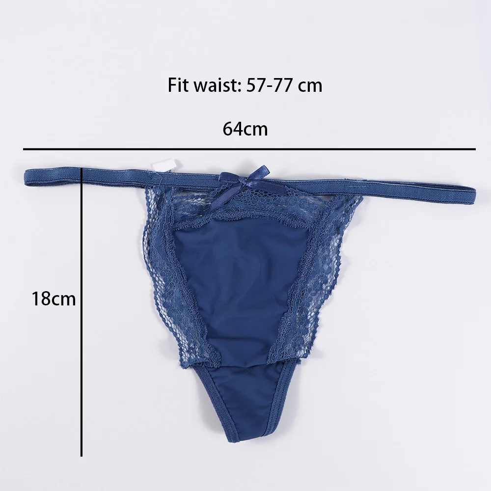 

Women Sexy Lace Panties Bow Underwear Hollow Out G-string Soft Breathable Seamless Elegant Colorful Briefs Lingerie New
