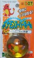 tomy pokemon action figure genuine out of print anime ornaments s07 charmander transparent bouncy ball elevator rare model toy