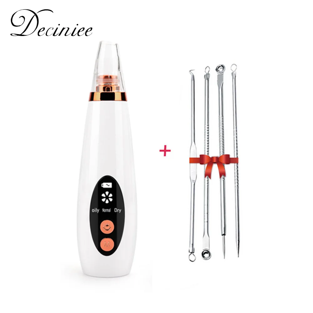 

Blackhead Remover Pore Vacuum Cleaner Rechargeable Face Vacuum Comedone Extractor Kit with Replaceable Heads 4 Pcs Acne Needles