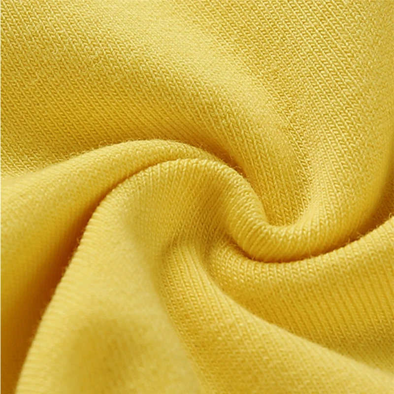 Женский Повседневный укороченный топ с коротким рукавом и принтом букв желтая