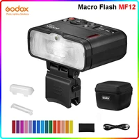 godox mf12 macro flash light 2 4 ghz wireless control 0 01 to 1 7s recycling time with battery for sony nikon canon camera