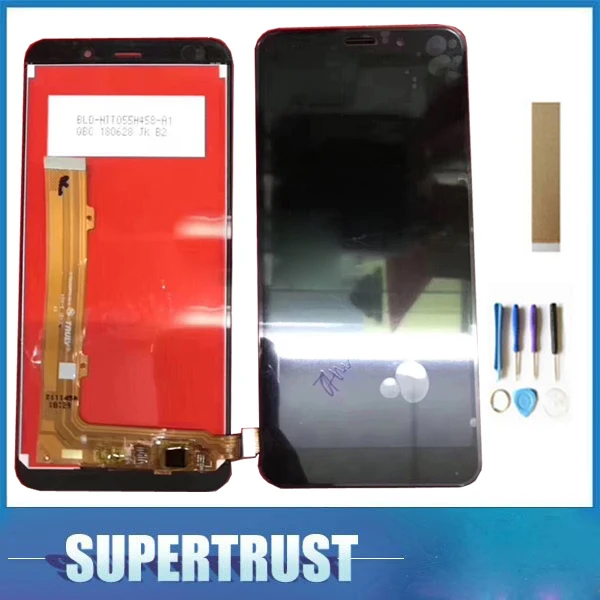 

ЖК-дисплей с сенсорным датчиком и дигитайзером в сборе, черный с лентой