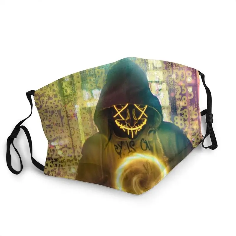 

Анонимный хакер многоразовая маска для лица для мужчин Интернет Geeky противотуманная Пылезащитная маска защитный чехол респиратор Муфель