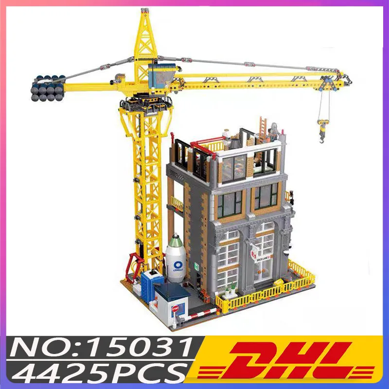 

Строительные блоки в наличии Hot 15031 Серии Street View, модульная модель строительной площадки, детские блоки, игрушки, подарок на день рождения и Р...