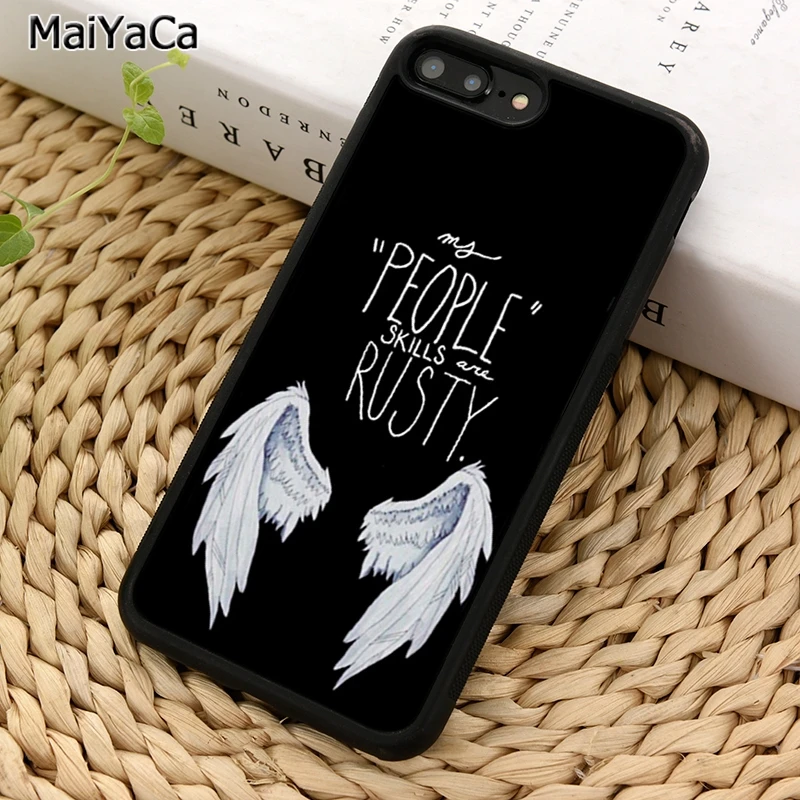 Сверхнатуральный чехол MaiYaCa кастинское крыло для телефона iPhone 5 6 7 8 plus 11 12 Pro X XR XS Max