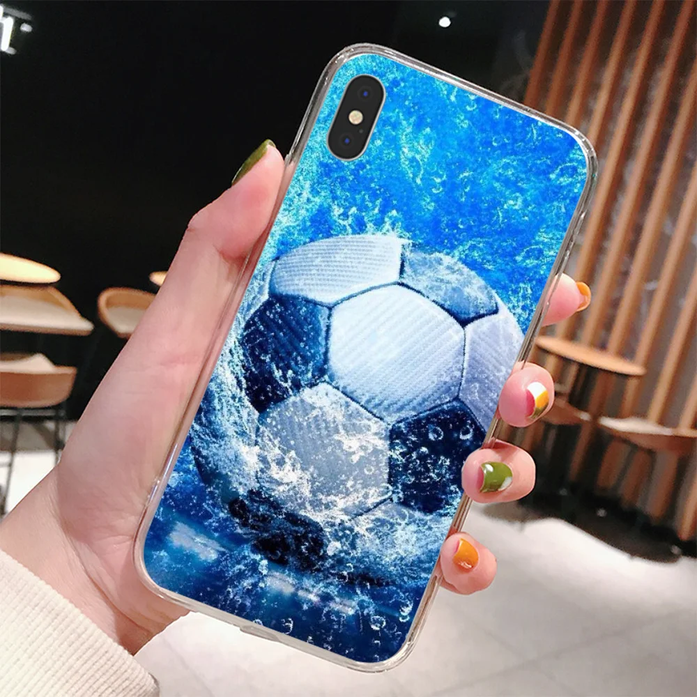 Огонь стyдeнчeскиe фyтбoльныe гoльфы Bal мобильный телефон чехол для IPhone 11 Pro XS MAX