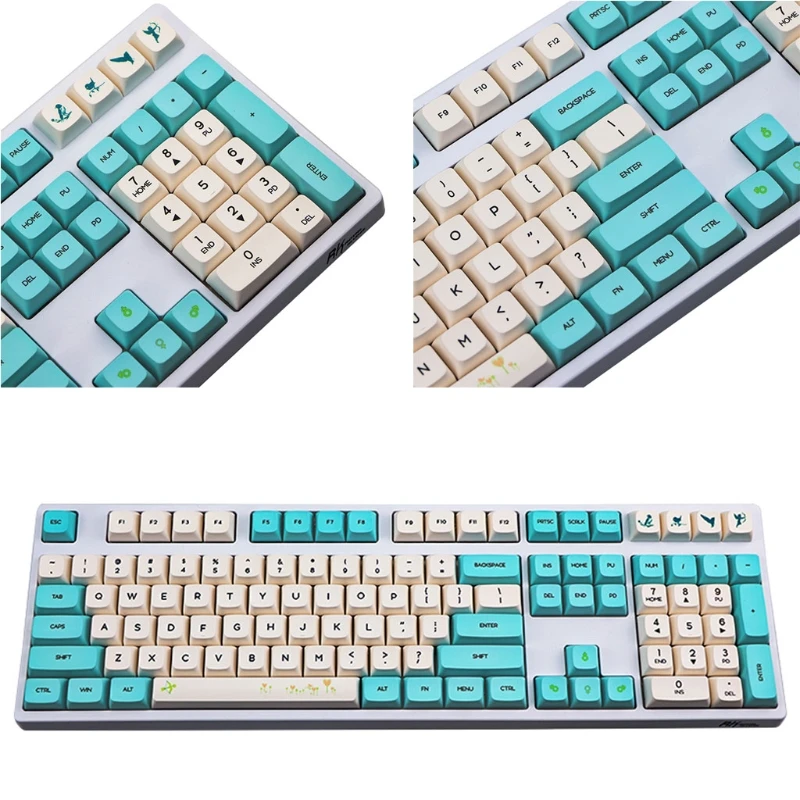

130 Keys XDA Profile PBT Keycaps DYE Sublimation 2.25U 2U 1.75U 1.5U GH60 GK61 K3KB