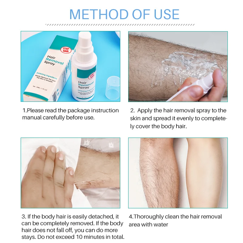 

Powerful Painless Hair Removal Spray Stop Hair Growth Hair Inhibitor Shrink Pores Skin Smooth Repair Essence M88