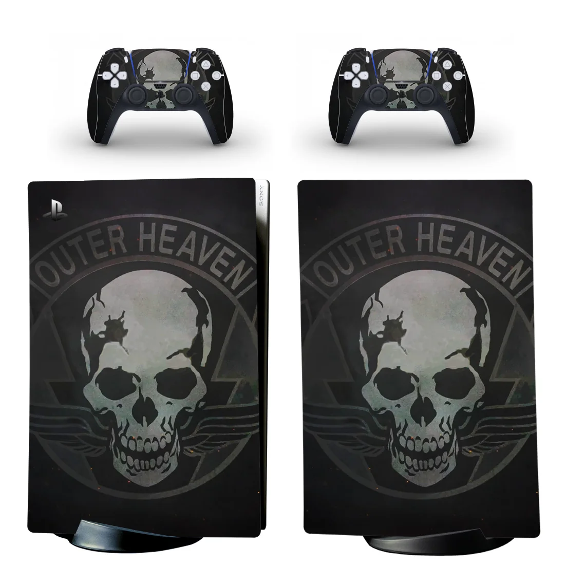 

Skull Style PS5 Digital Edition Skin Sticker for Playstation 5 Console & 2 Controllers Decal Vinyl Protective Skins 1