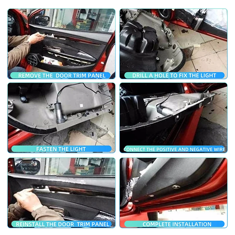 Автомобильный светодиодный светильник AEING 2 * SS белый с логотипом Ghost Shadow для Chevrolet