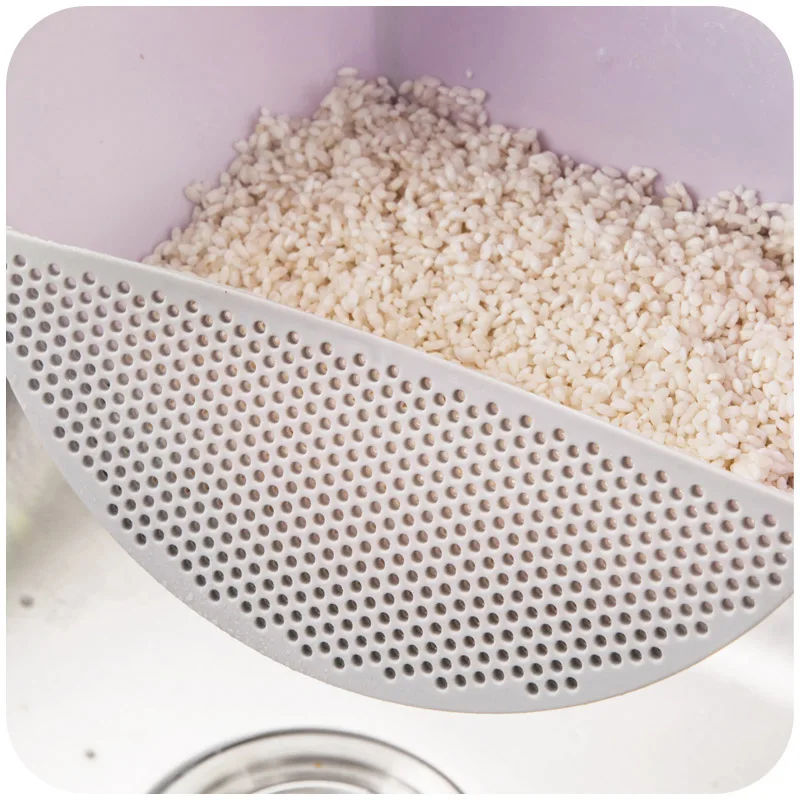 Кухонная корзина для панорамирования из АБС-пластика противоскользящая сливная