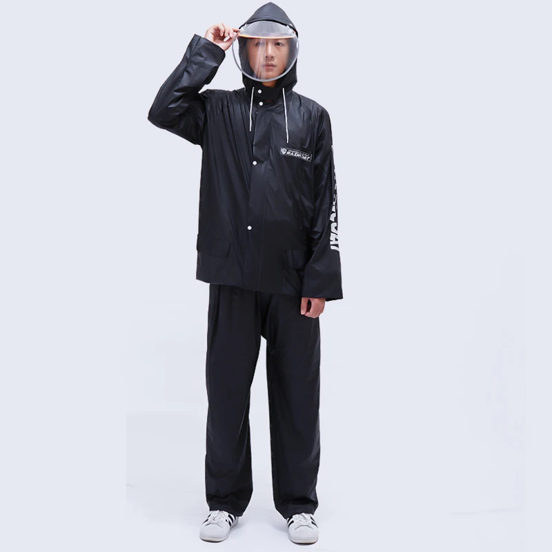 

Adult Transparent Raincoat Riding Full Body Waterproof Motorcycle Split Raincoat Women Impermeable Veste Pluie Rain Gear EB5YY