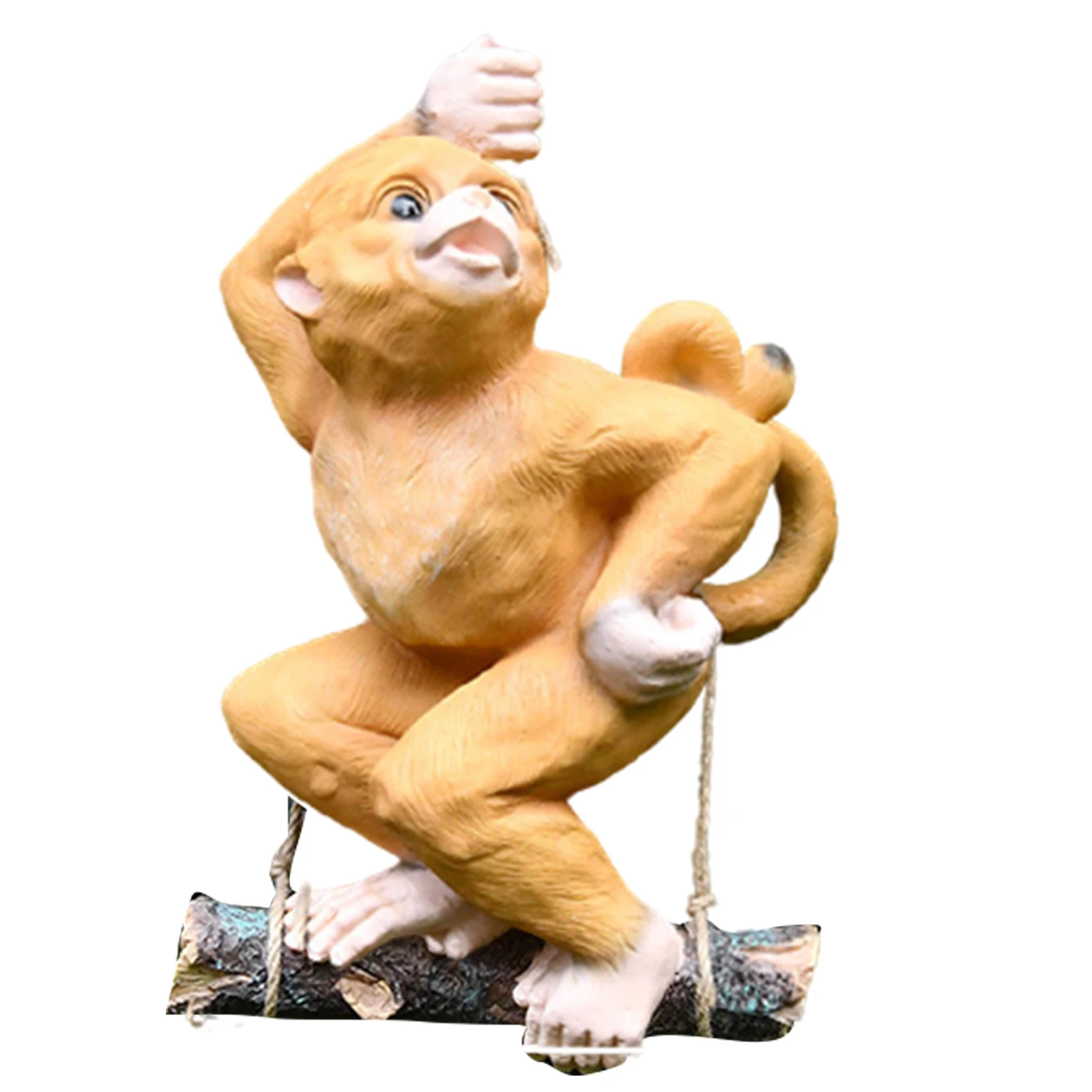 

Newly Simulation Animal Statue Ornament Resin Hanging Monkey Gardent Tree Pendant for Outdoor Home Shelf