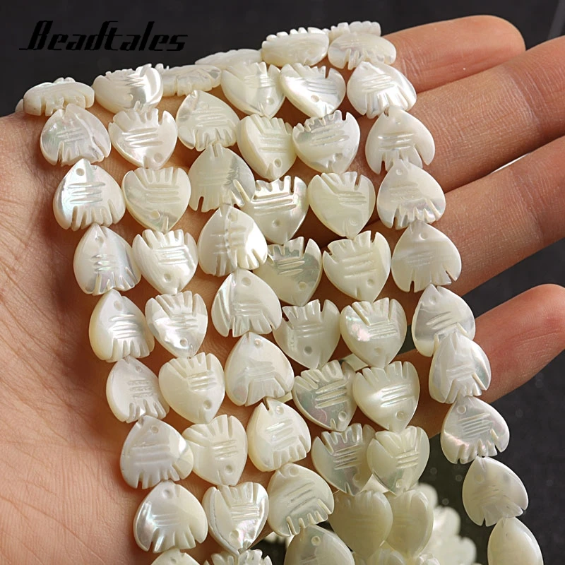 

15'' 6/8/10mm Natural Stone Beads Shell Fish Shape Loose Spacer Beads For Jewelry DIY Making Bracelet Necklace